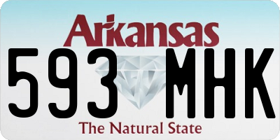 AR license plate 593MHK