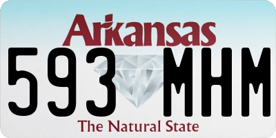AR license plate 593MHM