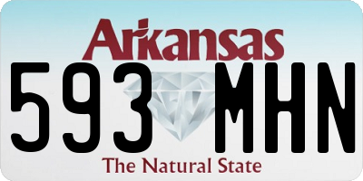 AR license plate 593MHN