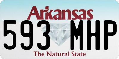 AR license plate 593MHP