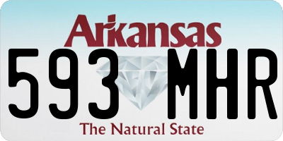 AR license plate 593MHR