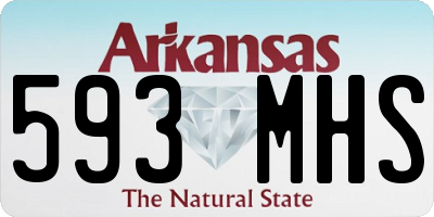 AR license plate 593MHS