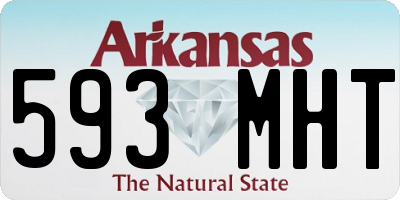 AR license plate 593MHT
