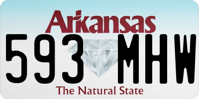 AR license plate 593MHW