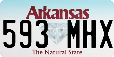 AR license plate 593MHX