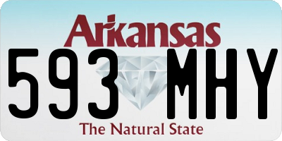 AR license plate 593MHY