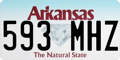AR license plate 593MHZ
