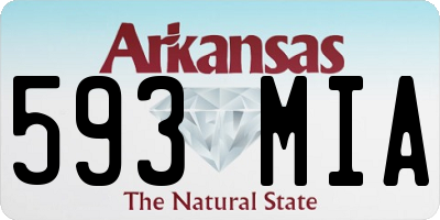 AR license plate 593MIA
