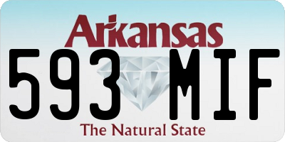 AR license plate 593MIF