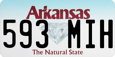 AR license plate 593MIH