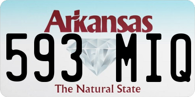 AR license plate 593MIQ