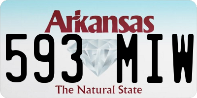 AR license plate 593MIW