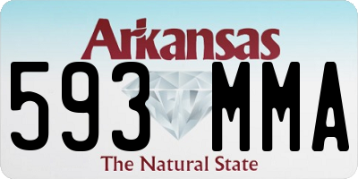 AR license plate 593MMA