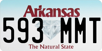 AR license plate 593MMT