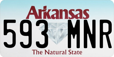 AR license plate 593MNR