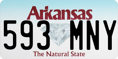 AR license plate 593MNY
