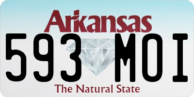 AR license plate 593MOI