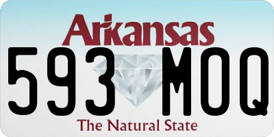 AR license plate 593MOQ