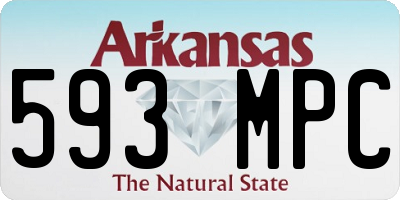 AR license plate 593MPC
