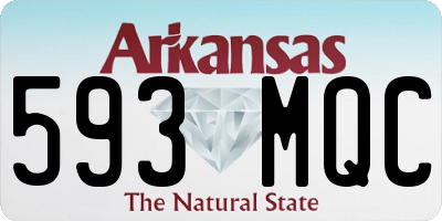 AR license plate 593MQC
