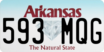 AR license plate 593MQG
