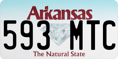 AR license plate 593MTC