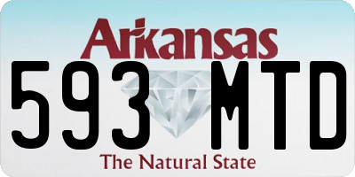 AR license plate 593MTD