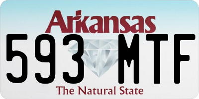 AR license plate 593MTF