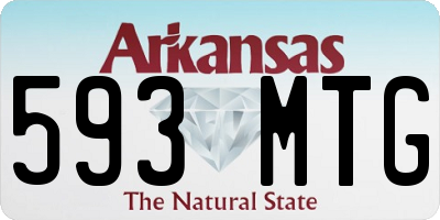 AR license plate 593MTG