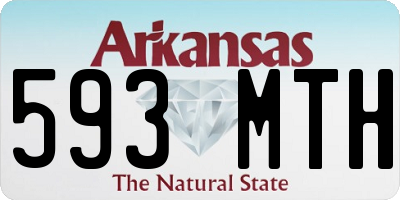 AR license plate 593MTH