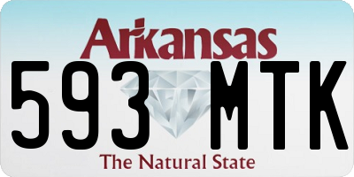 AR license plate 593MTK