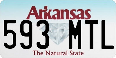 AR license plate 593MTL