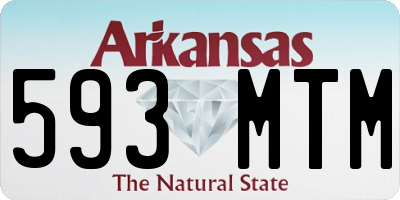 AR license plate 593MTM