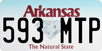 AR license plate 593MTP
