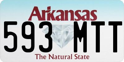 AR license plate 593MTT