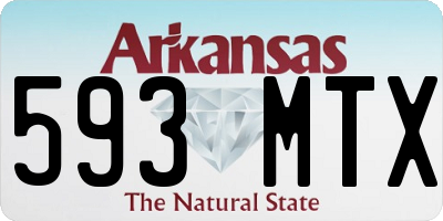 AR license plate 593MTX
