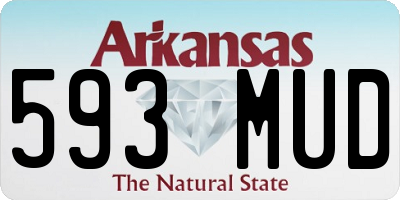 AR license plate 593MUD