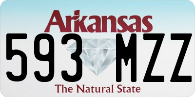 AR license plate 593MZZ