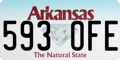 AR license plate 593OFE