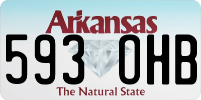 AR license plate 593OHB