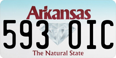 AR license plate 593OIC