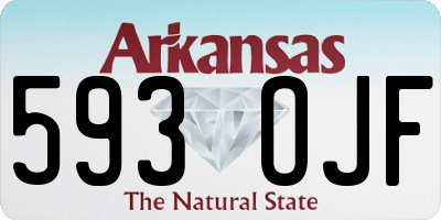 AR license plate 593OJF