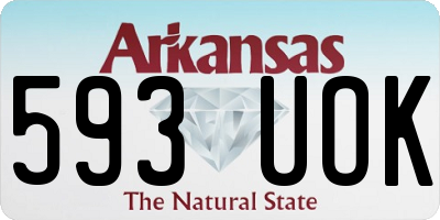 AR license plate 593UOK