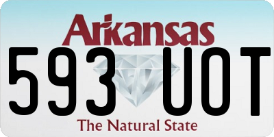 AR license plate 593UOT