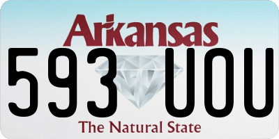 AR license plate 593UOU