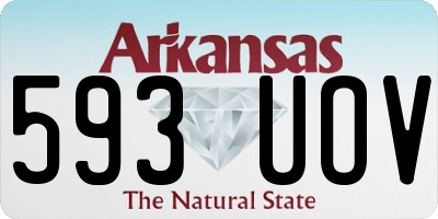 AR license plate 593UOV