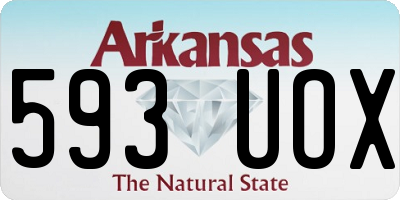 AR license plate 593UOX