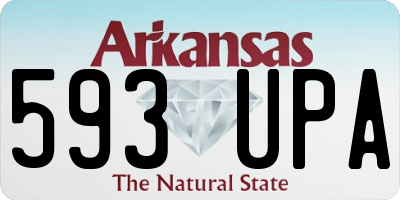 AR license plate 593UPA