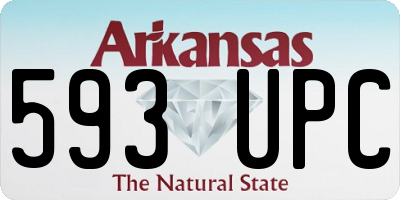 AR license plate 593UPC