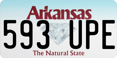 AR license plate 593UPE